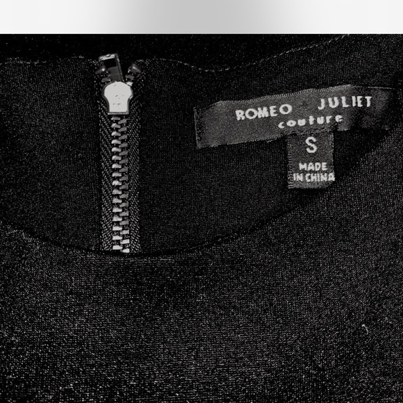 Romeo and Juliet Black Grommet Dress | Flattering Cut Out Mini Dress - Picture 3 of 3